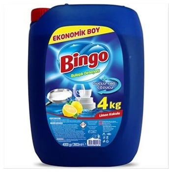 Bingo Bulaşık Sıvısı 4 kg Limon