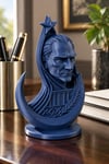 Ay Yıldızlı Atatürk Figürlü Dekoratif Mini Biblo Lacivert