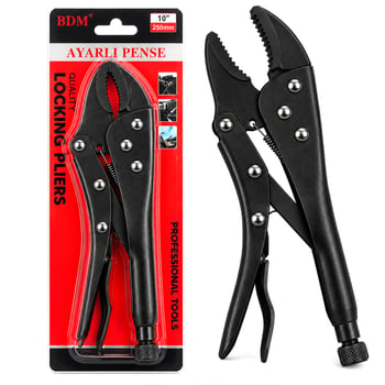 Bdm ( Siyah ) ( 10" ) ( 250 Mm ) ( Komple Metal ) Kilitli & Ayarlı Pense