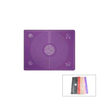 İ22-371 ( Dikdörtgen ) ( 45x65cm ) ( Renkli Silikon ) Hamur Matı ( Ölçek Çizimli ) ( 220gr )