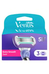 Gillette Venus Extra Smooth Kadın Bıçakları, 3 Yedek Kartuş