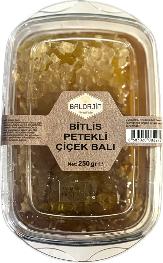Balorjin Bitlis Petekli Çiçek Balı 250 Gr-doğal Bal
