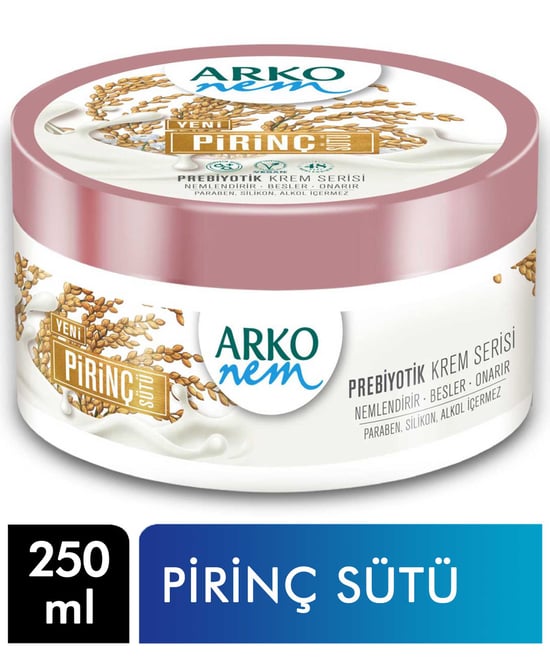 Arko Nem Pirinç Sütü Krem Prebiyotik 250 ml