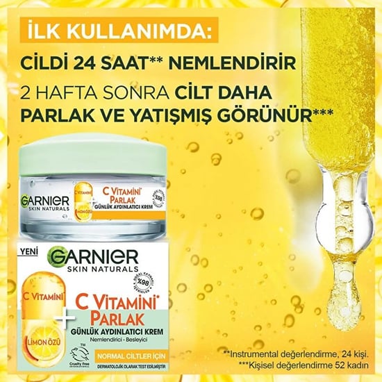 Garnier C Vitamini Parlak Aydınlatıcı Krem 50 Ml