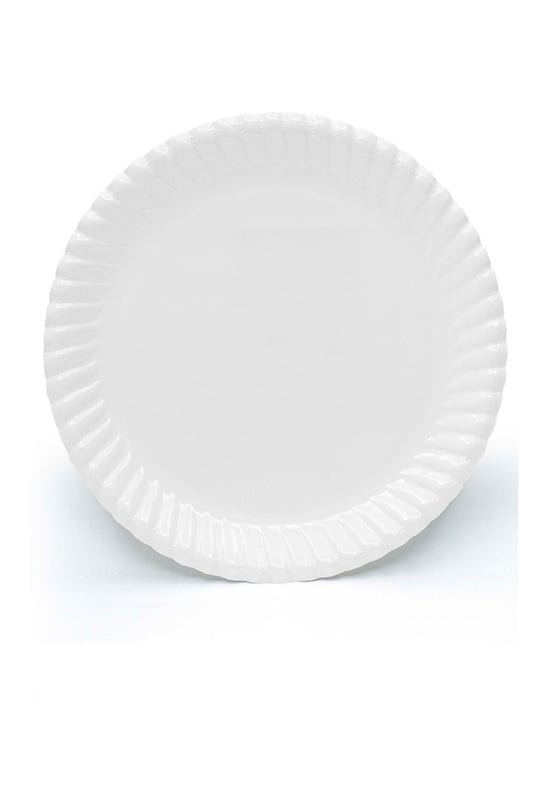 Roll-up Karton Tabak Beyaz 22cm 10lu