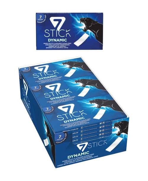 7 Stick Karışık Meyve Aromalı Cüzdan Sakız 24lü