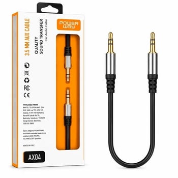 Aux Ax04 3.5mm Aux Kablo 🎧 Plastik Ses Kablosu 🔊 Telefon, Araç ve Hoparlör Uyumlu Ürün 100 Adetle Sınırlıdır
