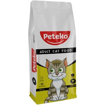 Peteko Yetişkin Kedi Kuru Maması Tavuklu
