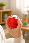 Çevirmeli Stres Topu / Stres Oyuncağı / Spinner Ball Kırmızı - Beyaz