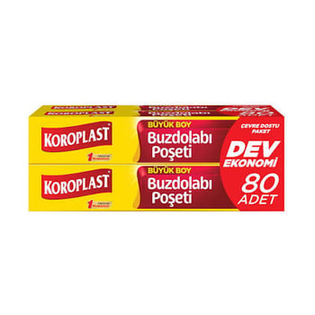 Koroplast Büyük Boy Buzdolabı Poşeti Dev Ekonomi 80'li