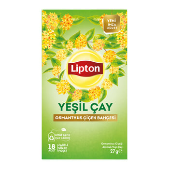 Lipton Bitki Çayı Yeşilçay Osmantus Çiçek 18'li 27gr