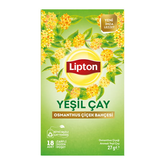 Lipton Bitki Çayı Yeşilçay Osmantus Çiçek 18'li 27gr