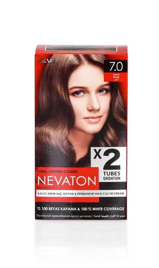 Nevaton 2 Li Saç Boyası 7.0 Kumral