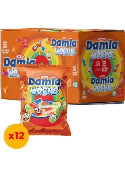 Tayaş Damla Gummy Jell 80 Gr Solucan