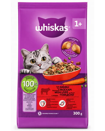 Whiskas Biftekli Kuru Kedi Maması 300 Gr