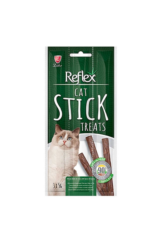 Stick Av Hayvanlı ve Kaz Etli Tahılsız Kedi Ödül Çubuğu 3x5 Gr