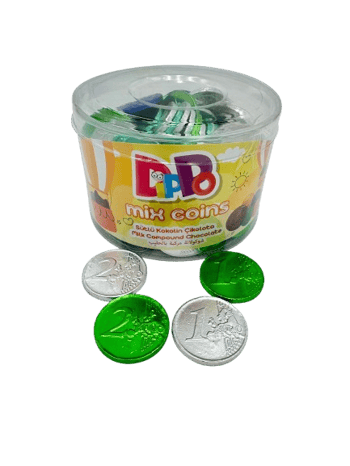 Dippo Renkli Para Çikolata 100'lu (Yeni Ürün)