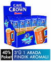 Cafe Crown Kahve 3'ü 1 Arada 40'lı Paket Fındıklı Aromalı 8690504197300