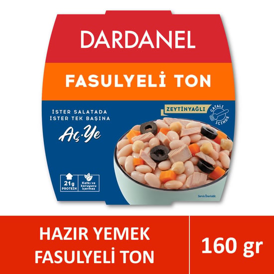 Dardanel Aç ye Fasulyeli Ton Balığı 160 Gr