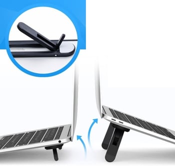 Diyarı Fırsat 2 Kademeli Katlanabilir ve Yapışkanlı Laptop Standı Siyah