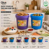 Qlux L-01015 ( No-2 ) Quick Yuvarlak Saklama Kabı & Kase Kapaklı Renkli ( 600ml )