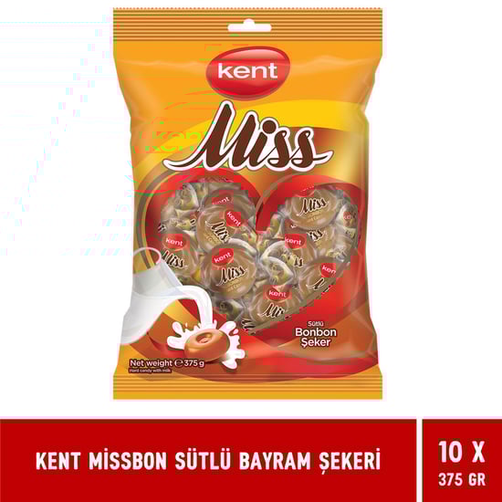 Kent Missbon Sütlü Bayram Şekeri 375 Gr X 10 Adet