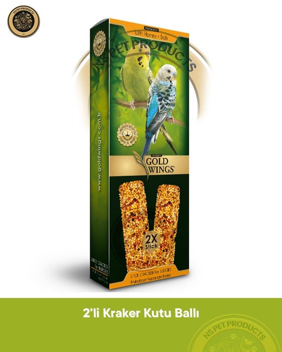 Gold Wings Premium Ballı Muhabbet Krakeri 2'li