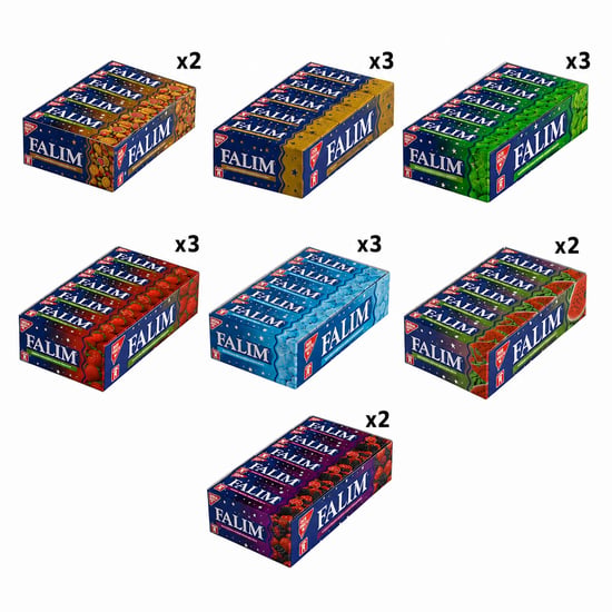 Falım Sakız 5'li Set 18 Paket Tüm Çeşitler