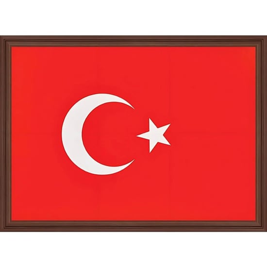 Türk Bayraği (mdf Çerçeve) - 30x45cm