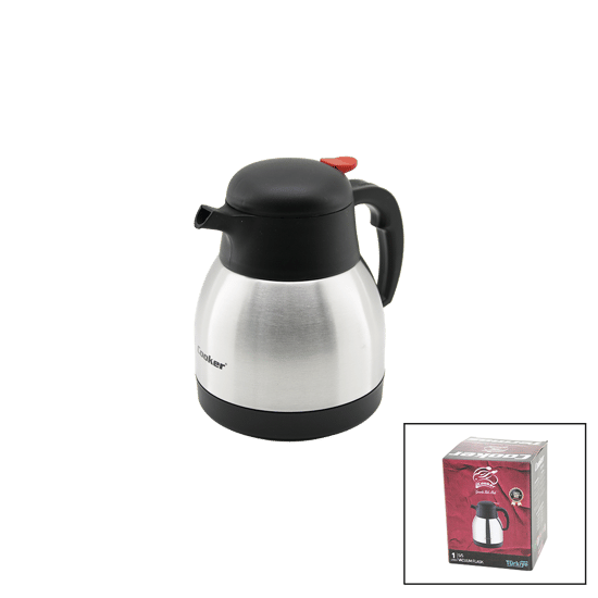 Cooker Ckr-2035 ( 1lt ) (304 Çelik) Termos (ınox Serisi) (12 Saat Sıcak & 24 Saat Soğuk) (çift Contalı Kapak)