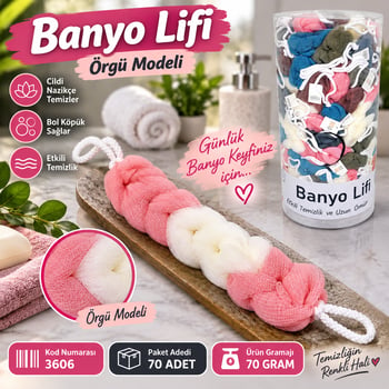 Hagiki Örgü Model Banyo Lifi 65 Gram