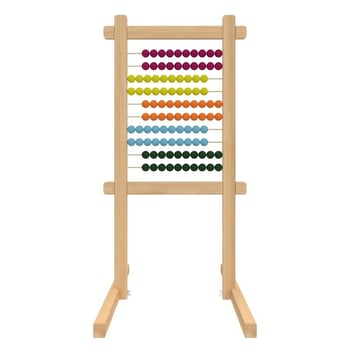 100 Boncuklu Ahşap Abaküs 55x100cm