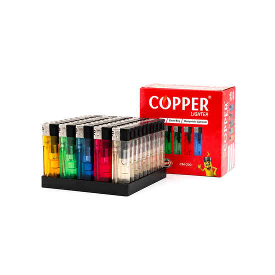 Copper Lighter Cm-200 ( Doldurulabilir & Uzun Boy ) Manyetöllü Cep Çakmak