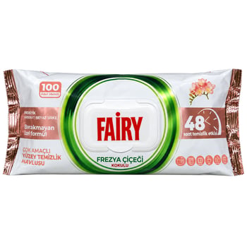 Fairy Yüzey Temizlik Havlusu Frezya Çiçeği Kokulu 100'lü