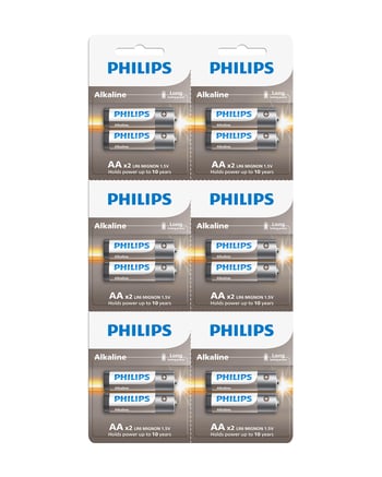 Philips Alkalin Aa Kalem Pil Lr6a12s/10
