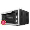 4559 İnox Gri 45 Lt Turbo Fan Mini/midi Fırın - 6 Fonksiyon, Dijital Ekran, Pop-up Düğme,yoğurt Yapm