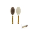 Lb Comb Vm-145 ( Oval ) ( Ahşap Sap & Pls.gövde) ( Saç Fırçası &tarak ) (beyaz Pls.& Renkli Top Uç )