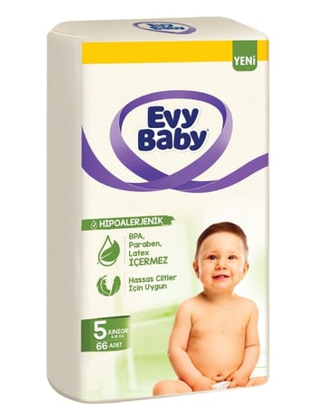 Evy Baby 5 Numara Junior 66'lı Bebek Bezi