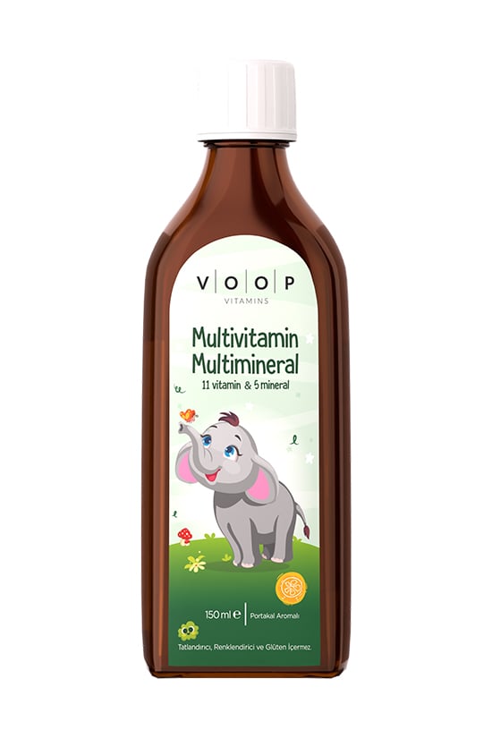 Multivitamin Multimineral Portakal Aromalı Şurup 150 ml | 11 Vitamin & 5 Mineral