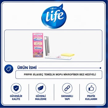 Pırpır Sil & Geç Kıskaçlı Temizlik Mopu