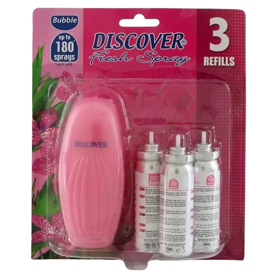 Discover Fresh Spray Set Oda Parfümü 3 Yedekli Bubble