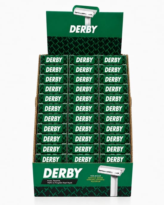 Derby Tıraş Bıçağı 48'li Kartela Tek Bıçaklı