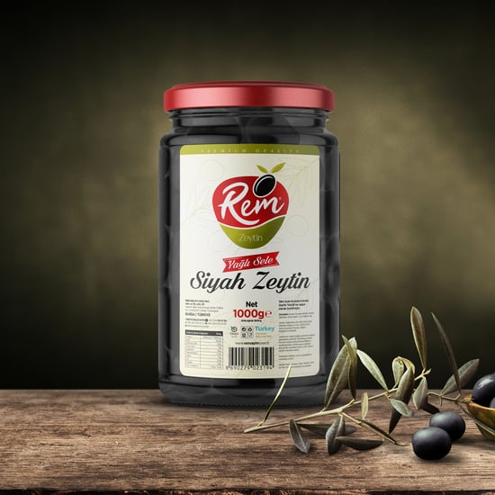Rem Zeytin Siyah 1000gr Yağlı Sele (321-380)