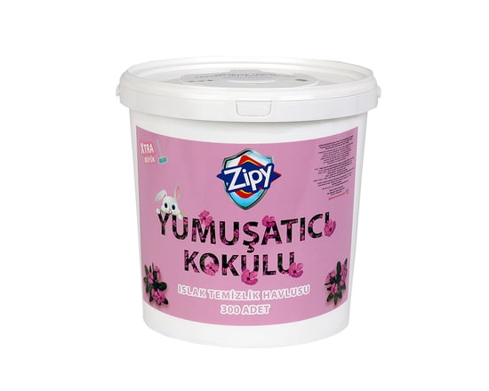Zipy Yumuşatıcı Kovalı Yüzey Temizleme Havlusu 300 Adet
