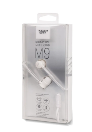 🎶 Powerway M9 Kulak İçi Mikrofonlu Kablolu Kulaklık – 3.5 Mm Jack, Renk Seçenekli 🎧