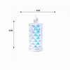 Led Candle Kamp Yakut-13635 ( Küçük Boy= Çap:5cm & Y: 9cm ) ( Pilli ) Led Mum ( Mika Kristal Plastik )