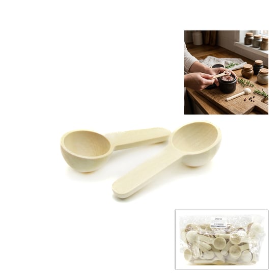 İ22-405 ( 4cm ) ( Ahşap Bambu ) Kürek Baharat ( Kaşık & Kürek )