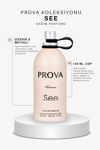Prova See Edp Çiçeksi Meyveli Kadın Parfüm 120 Ml