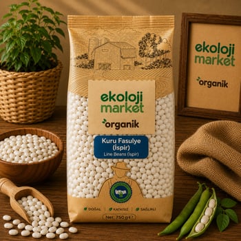 Organik Kuru Fasulye Şeker İspir 750 Gr.