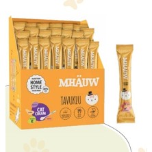 MHAUW TAVUKLU ÖDÜL KEDİ KREMASI 10'LU AMBALAJ